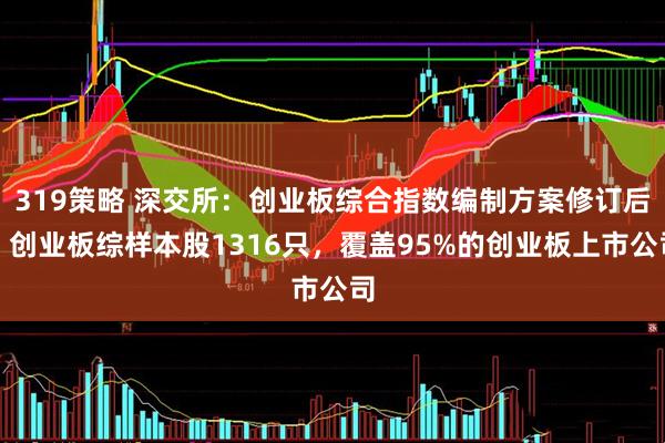319策略 深交所：创业板综合指数编制方案修订后，创业板综样本股1316只，覆盖95%的创业板上市公司