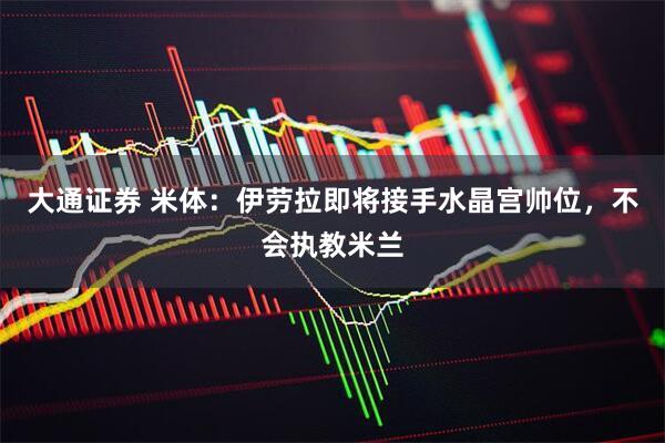 大通证券 米体：伊劳拉即将接手水晶宫帅位，不会执教米兰